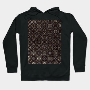 Black and White Classic Rug Looking Pattern - WelshDesignsTP002 Hoodie